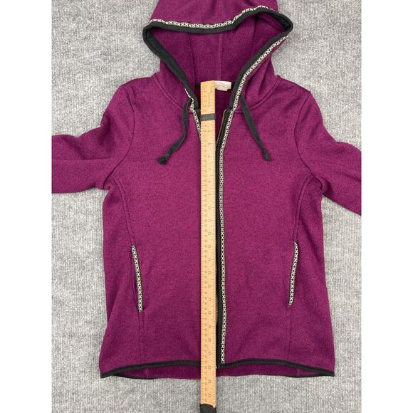 Mossimo Supply Co Purple Full Zip Hoodie Jacket Women’s Small S/P Fleece Lined - Picture 10 of 16
